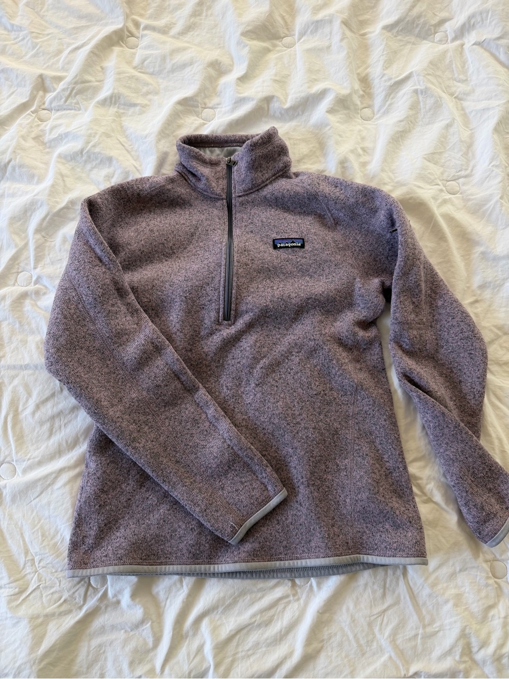 Patagonia better sweater Purple Heather Quarter-Zip Fleece Pullover